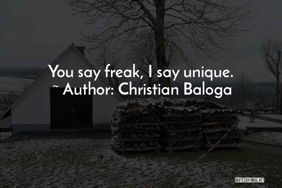 Odd Beauty Quotes By Christian Baloga