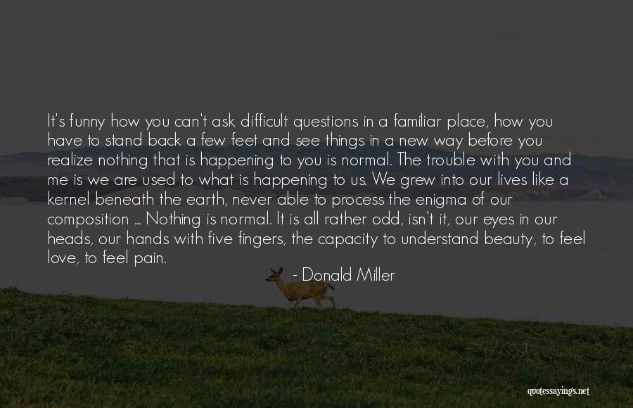 Odd Beauty Quotes By Donald Miller Odd Beauty Quotes By Donald Miller