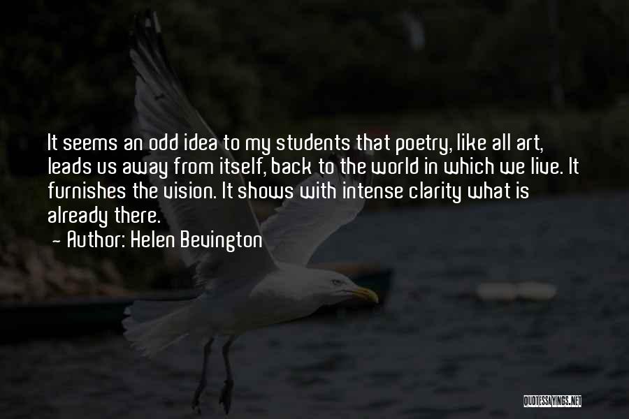 Odd Beauty Quotes By Helen Bevington