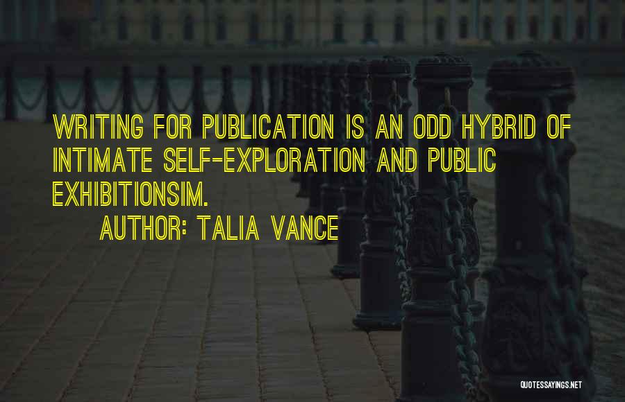 Odd-eighth Quotes By Talia Vance