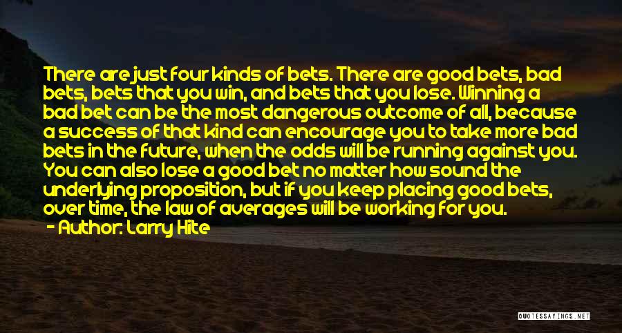 Odds Against Quotes By Larry Hite