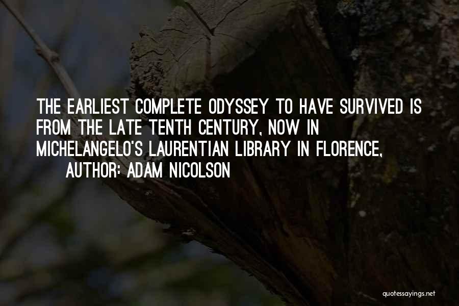 Odyssey Quotes By Adam Nicolson