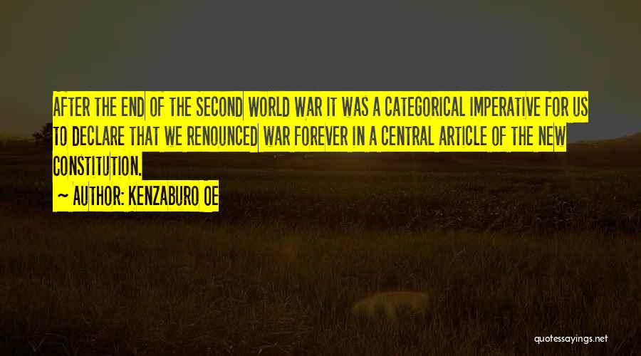 Oe Kenzaburo Quotes By Kenzaburo Oe