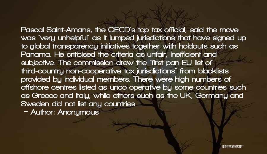 Oecd Quotes By Anonymous