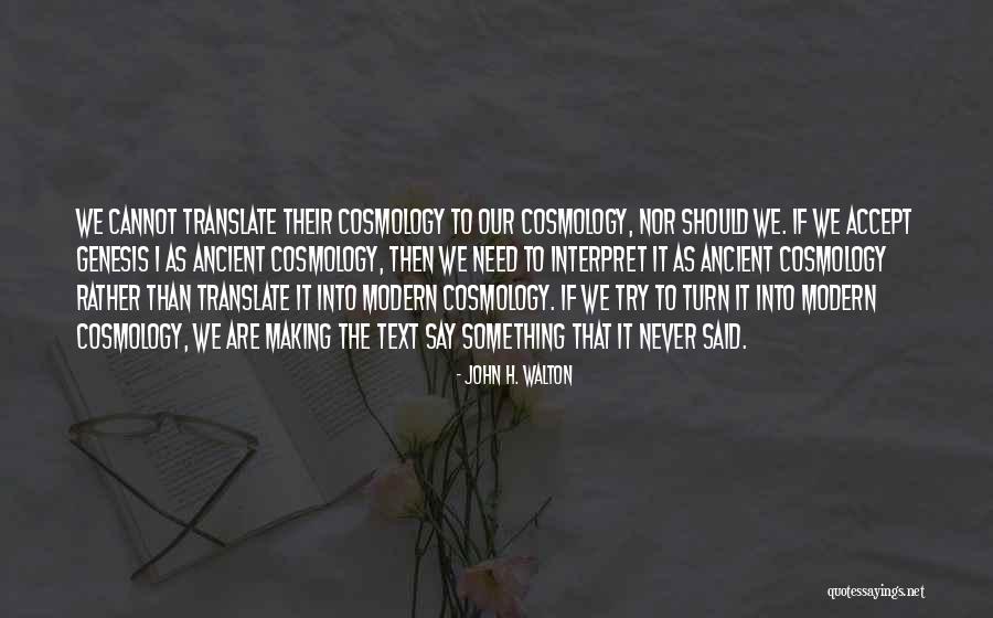 Oferecemos Quotes By John H. Walton Oferecemos Quotes By John H. Walton
