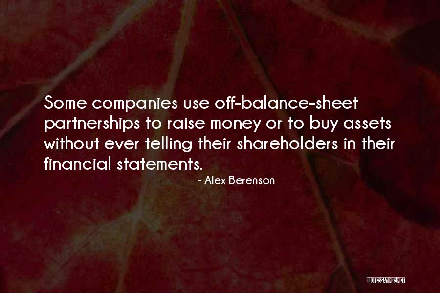 Off Balance Quotes By Alex Berenson