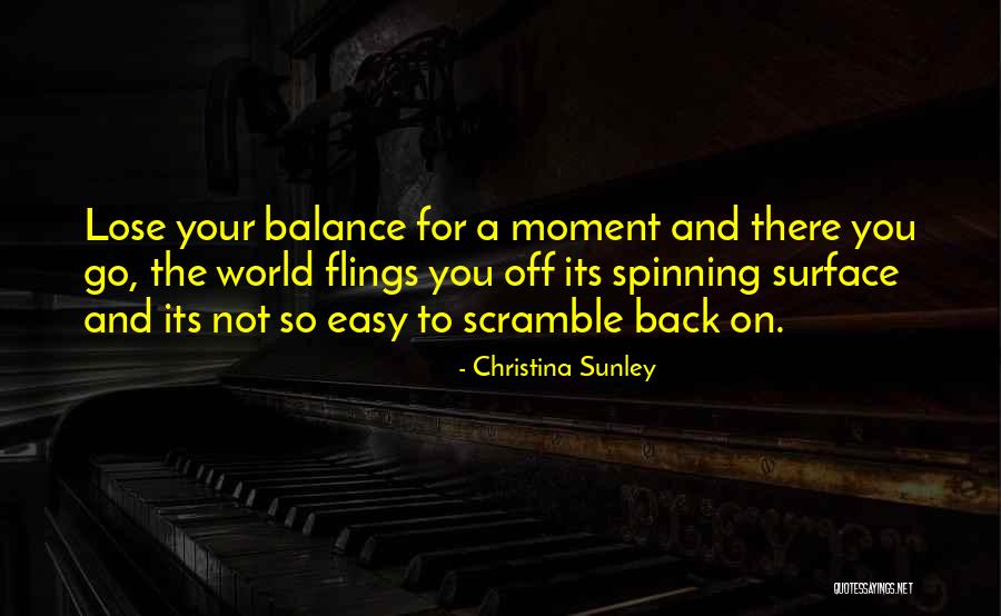 Off Balance Quotes By Christina Sunley