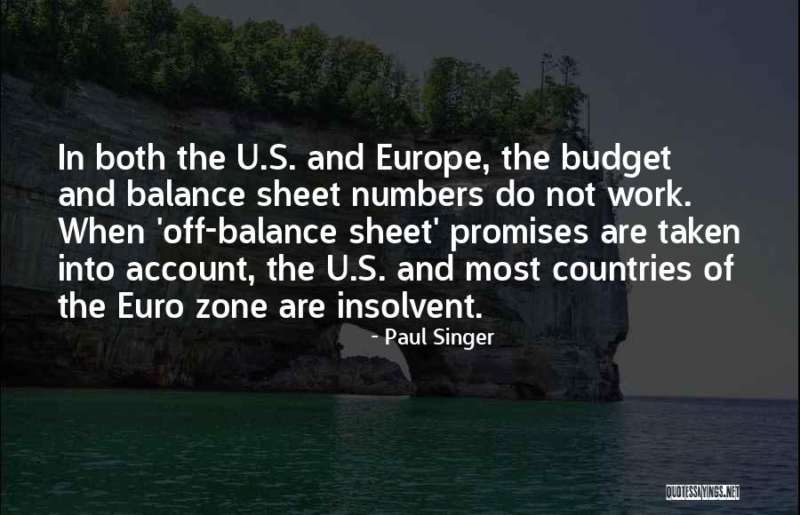 Off Balance Quotes By Paul Singer