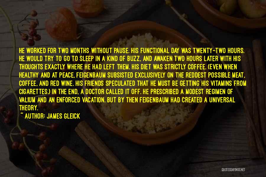 Off For The Day Quotes By James Gleick