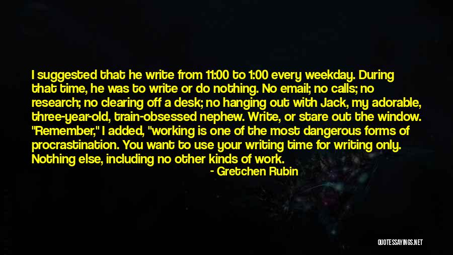 Off From Work Quotes By Gretchen Rubin Off From Work Quotes By Gretchen Rubin