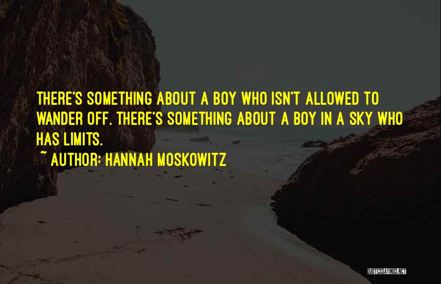 Off Limits Love Quotes By Hannah Moskowitz