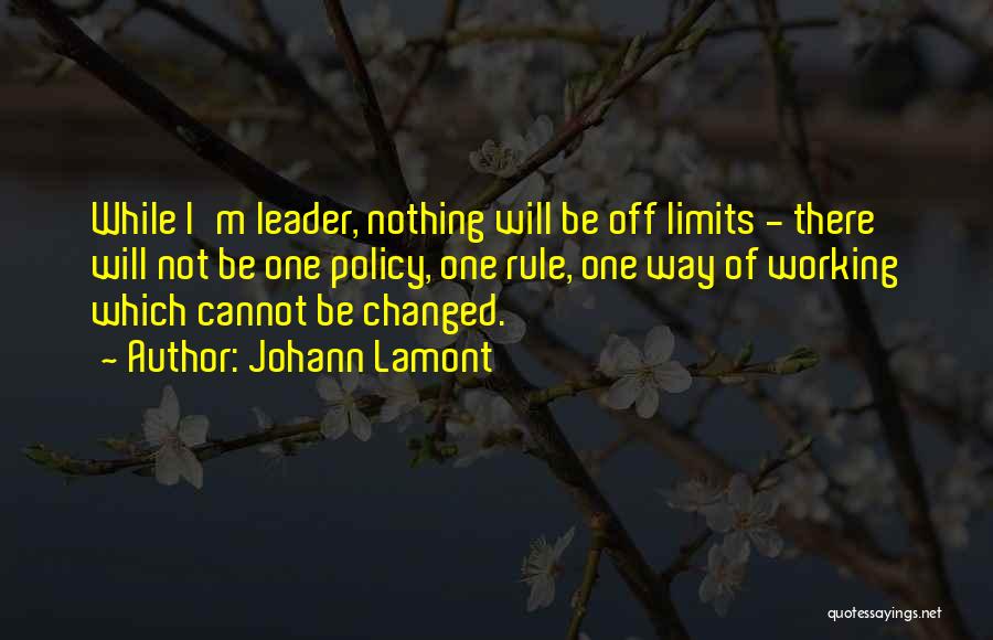 Off Limits Quotes By Johann Lamont