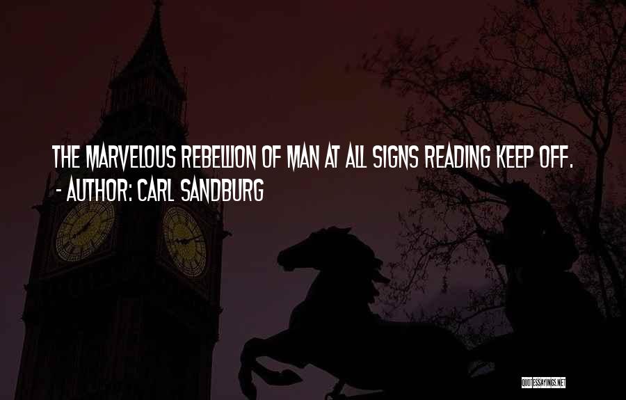 Off Quotes By Carl Sandburg