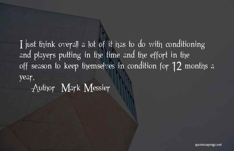 Off Season Quotes By Mark Messier