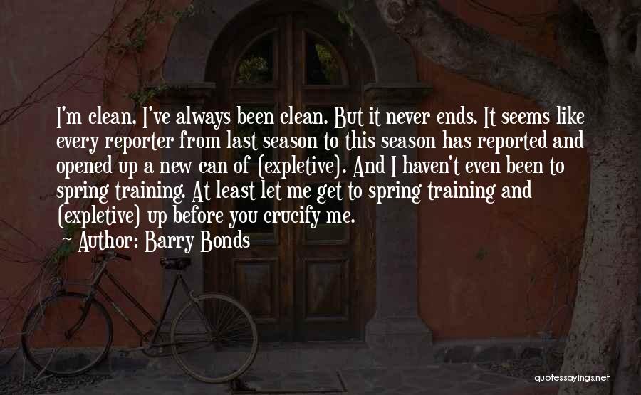 Off Season Training Quotes By Barry Bonds