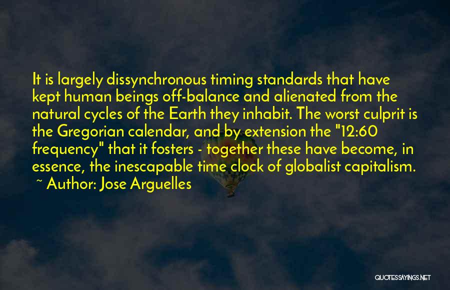 Off The Clock Quotes By Jose Arguelles