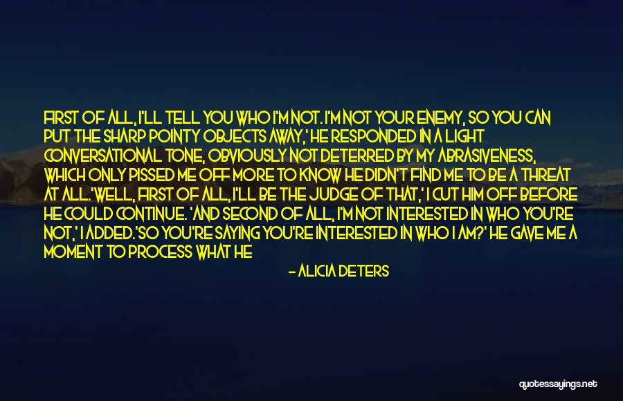 Off The Judge Quotes By Alicia Deters