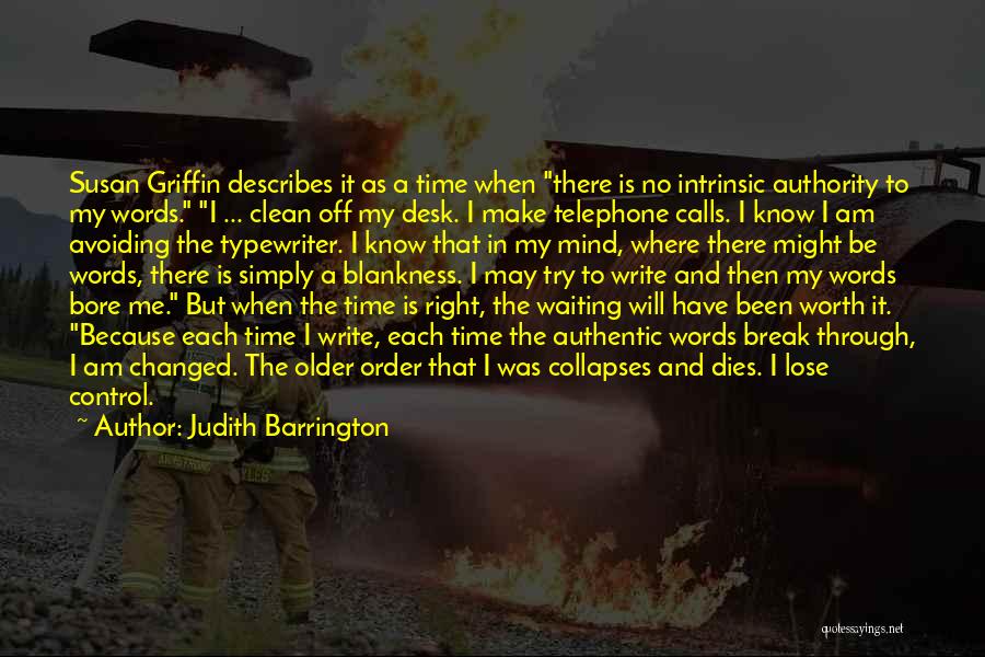 Off The Page Quotes By Judith Barrington