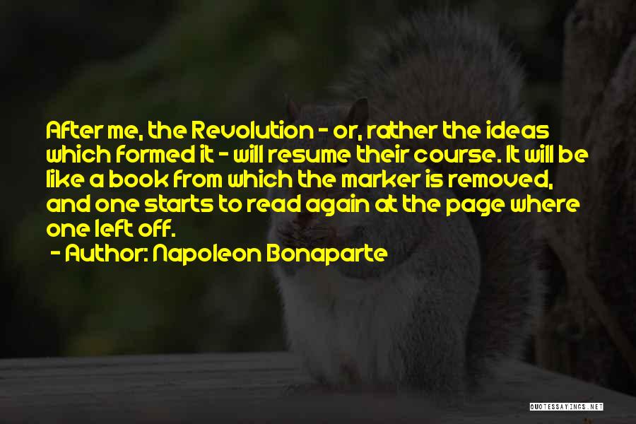 Off The Page Quotes By Napoleon Bonaparte