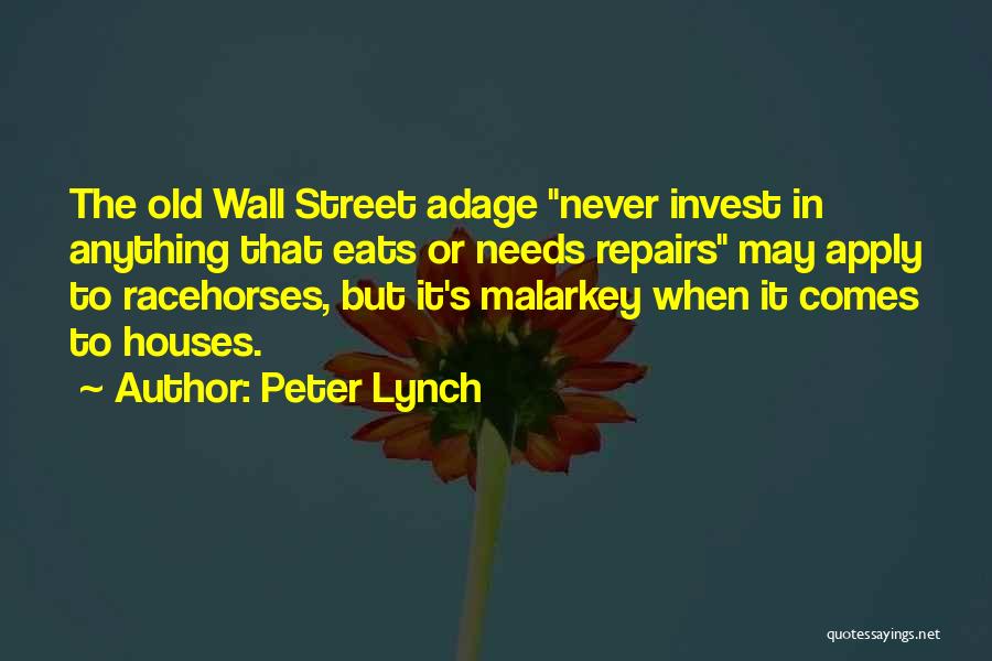 Off The Wall Inspirational Quotes By Peter Lynch