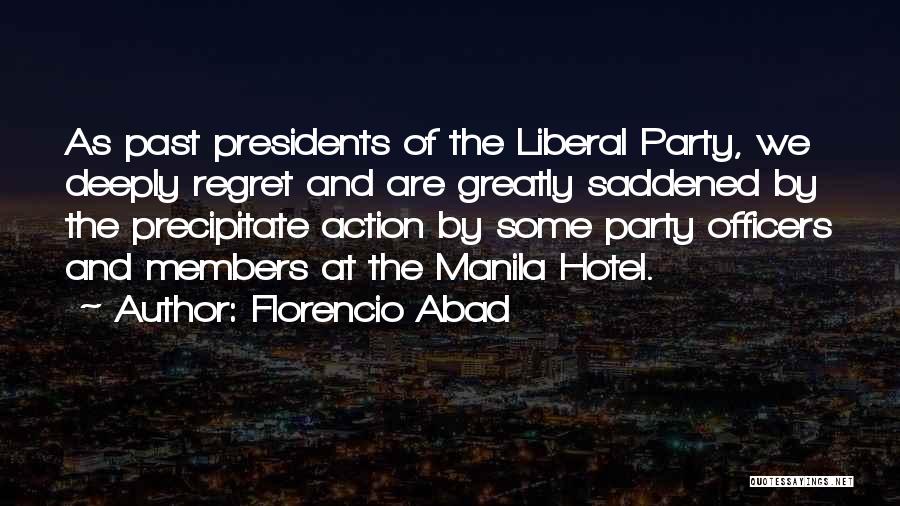 Off To Manila Quotes By Florencio Abad