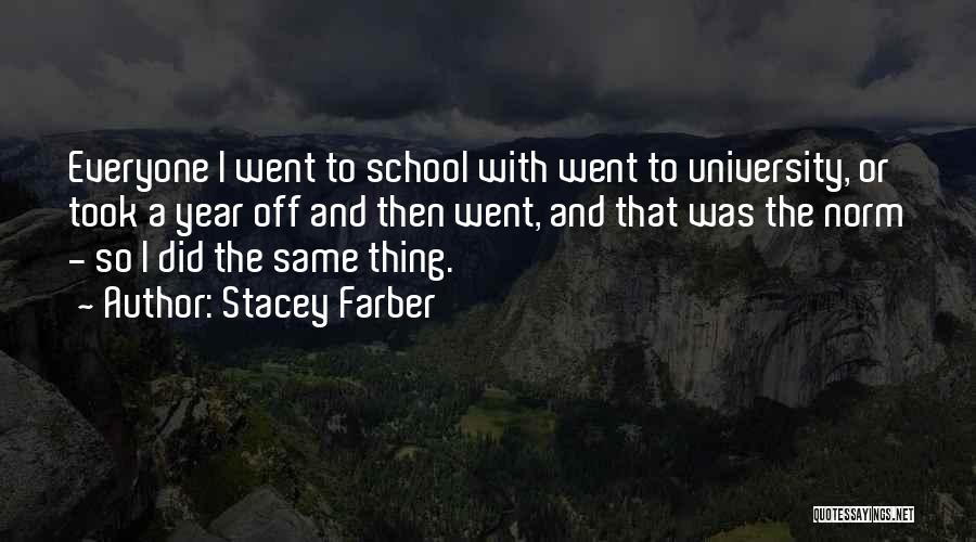 Off To University Quotes By Stacey Farber