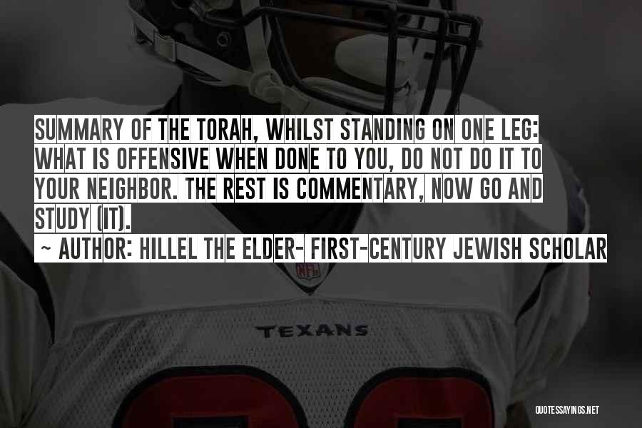 Offensive Quotes By Hillel The Elder- First-century Jewish Scholar