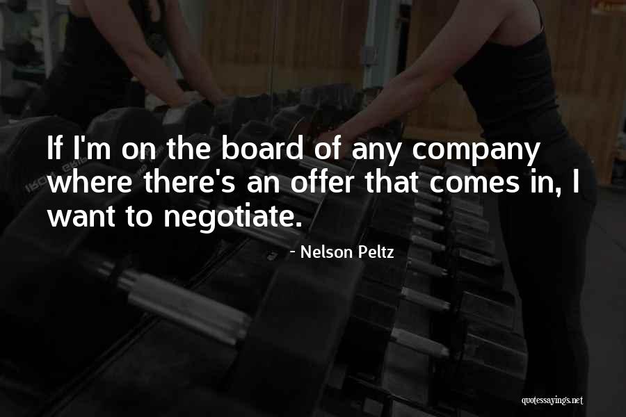Offer From Company Quotes By Nelson Peltz Offer From Company Quotes By Nelson Peltz