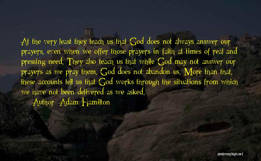 Offer Prayers Quotes By Adam Hamilton