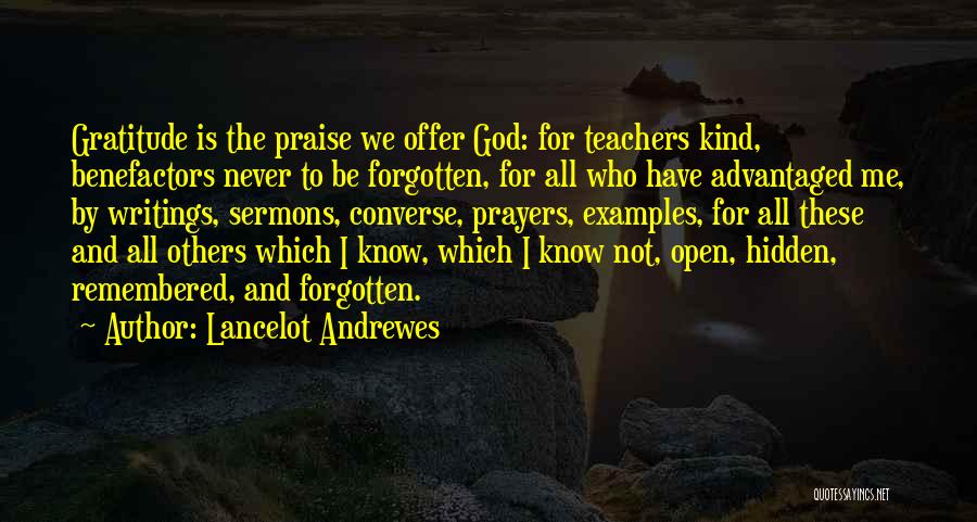 Offer Prayers Quotes By Lancelot Andrewes