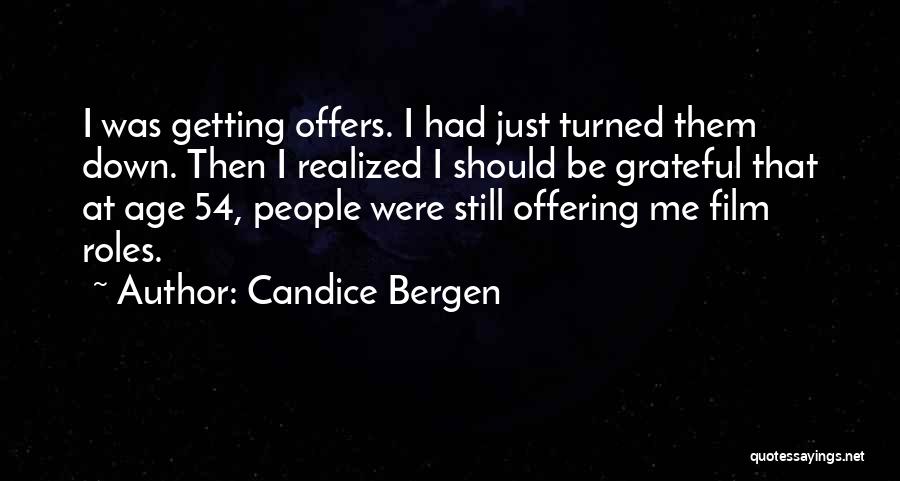 Offering Quotes By Candice Bergen