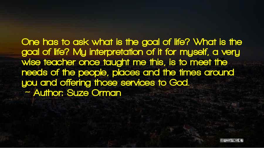 Offering To God Quotes By Suze Orman
