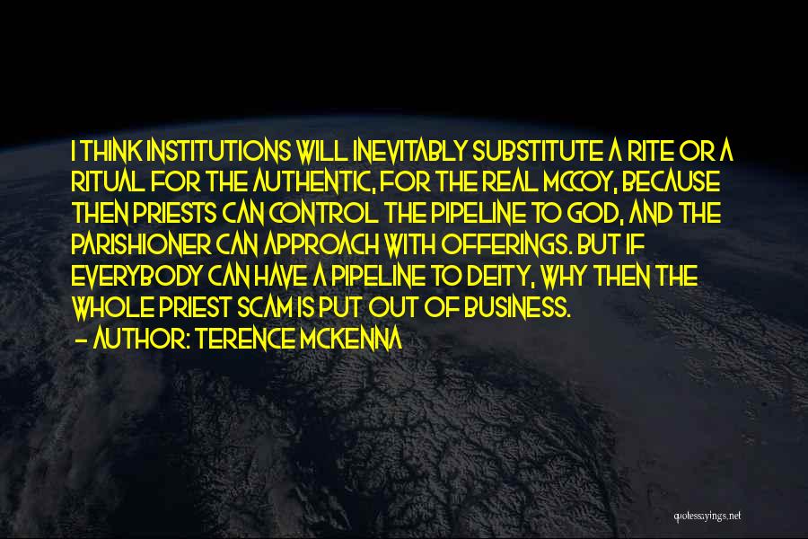 Offering To God Quotes By Terence McKenna
