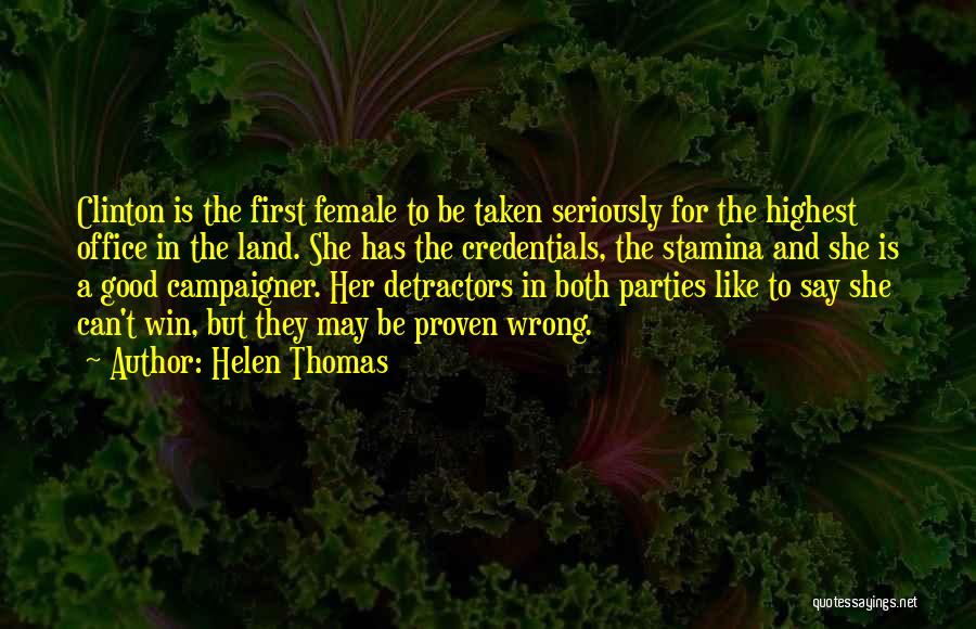 Office Parties Quotes By Helen Thomas