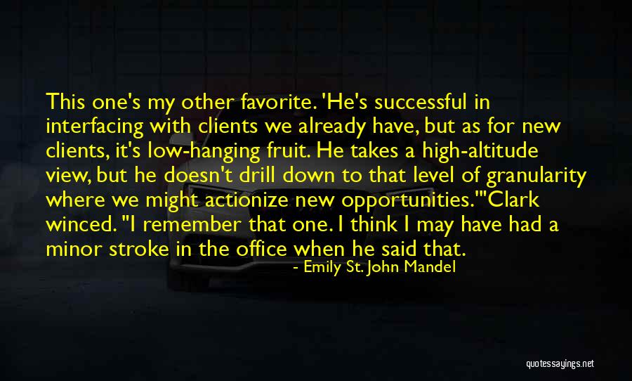 Office With A View Quotes By Emily St. John Mandel Office With A View Quotes By Emily St. John Mandel