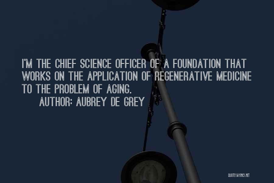 Officer Quotes By Aubrey De Grey