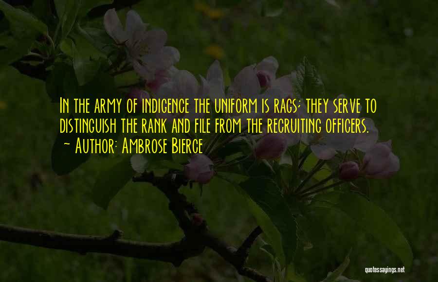 Officers In The Army Quotes By Ambrose Bierce