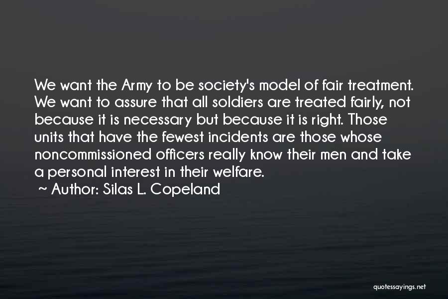 Officers In The Army Quotes By Silas L. Copeland