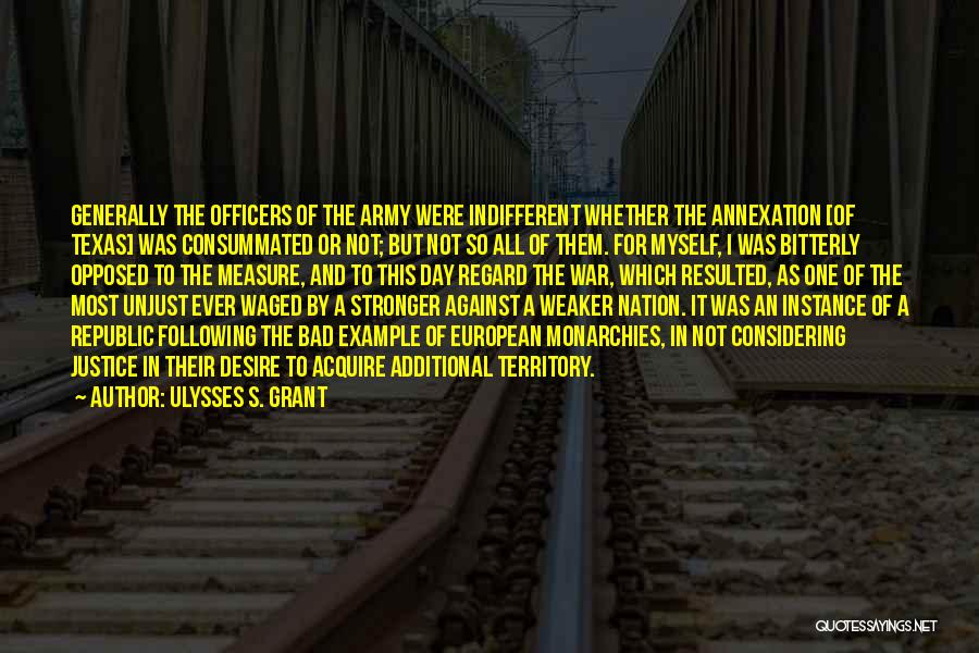 Officers In The Army Quotes By Ulysses S. Grant