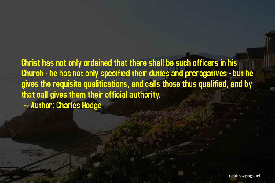 Official Quotes By Charles Hodge