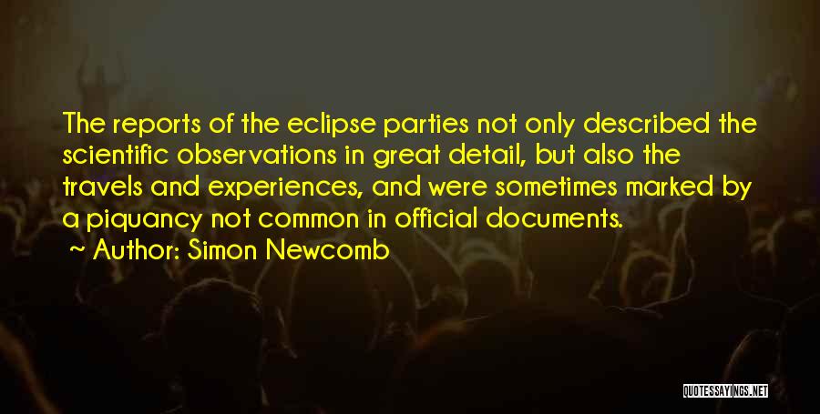 Official Quotes By Simon Newcomb