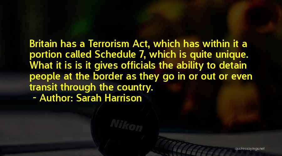 Officials Quotes By Sarah Harrison