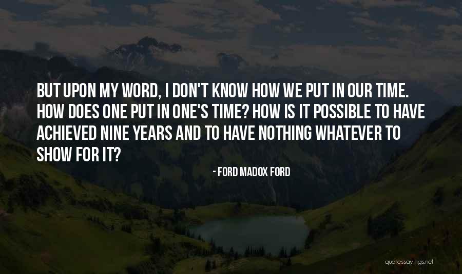 Ofs Furniture Quotes By Ford Madox Ford