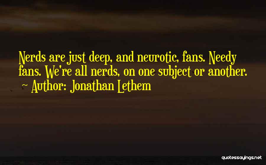 Ogiwara Sayu Quotes By Jonathan Lethem