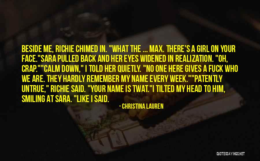 Oh Crap Quotes By Christina Lauren