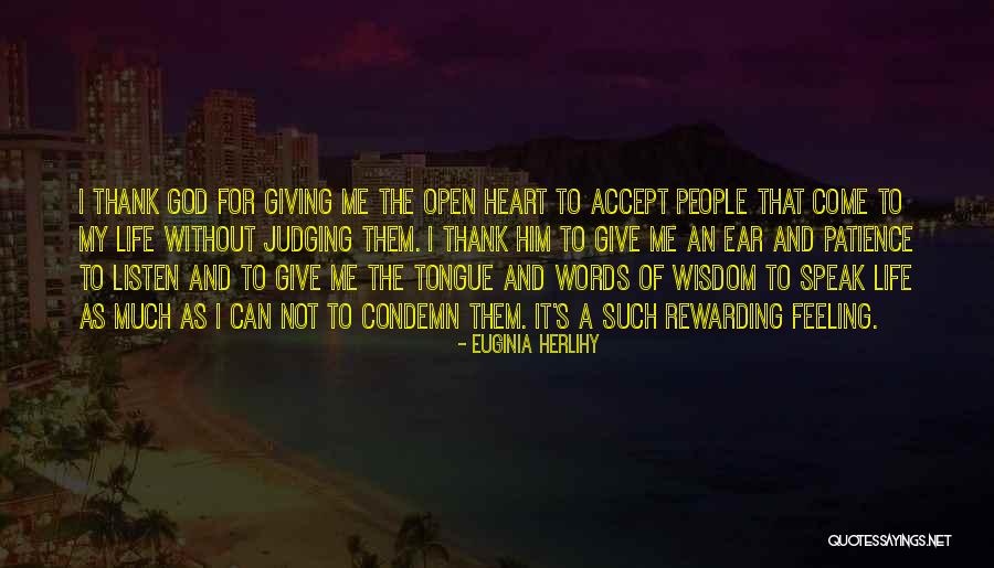 Oh God Give Me Patience Quotes By Euginia Herlihy Oh God Give Me Patience Quotes By Euginia Herlihy