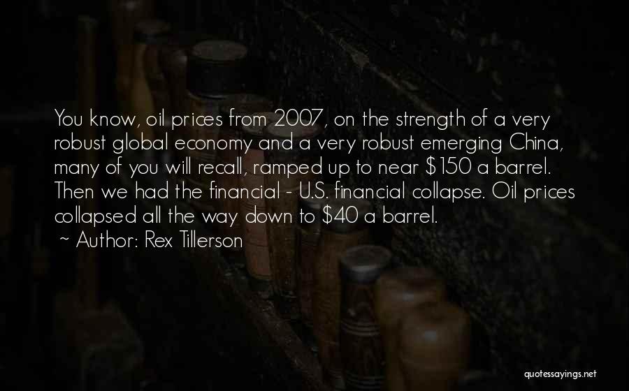 Oil Barrel Quotes By Rex Tillerson