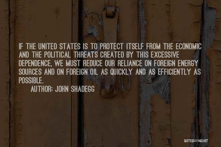Oil Dependence Quotes By John Shadegg