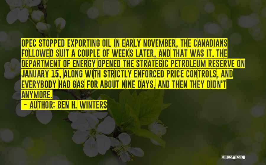 Oil & Gas Quotes By Ben H. Winters