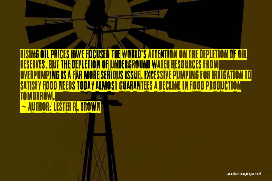 Oil Production Quotes By Lester R. Brown
